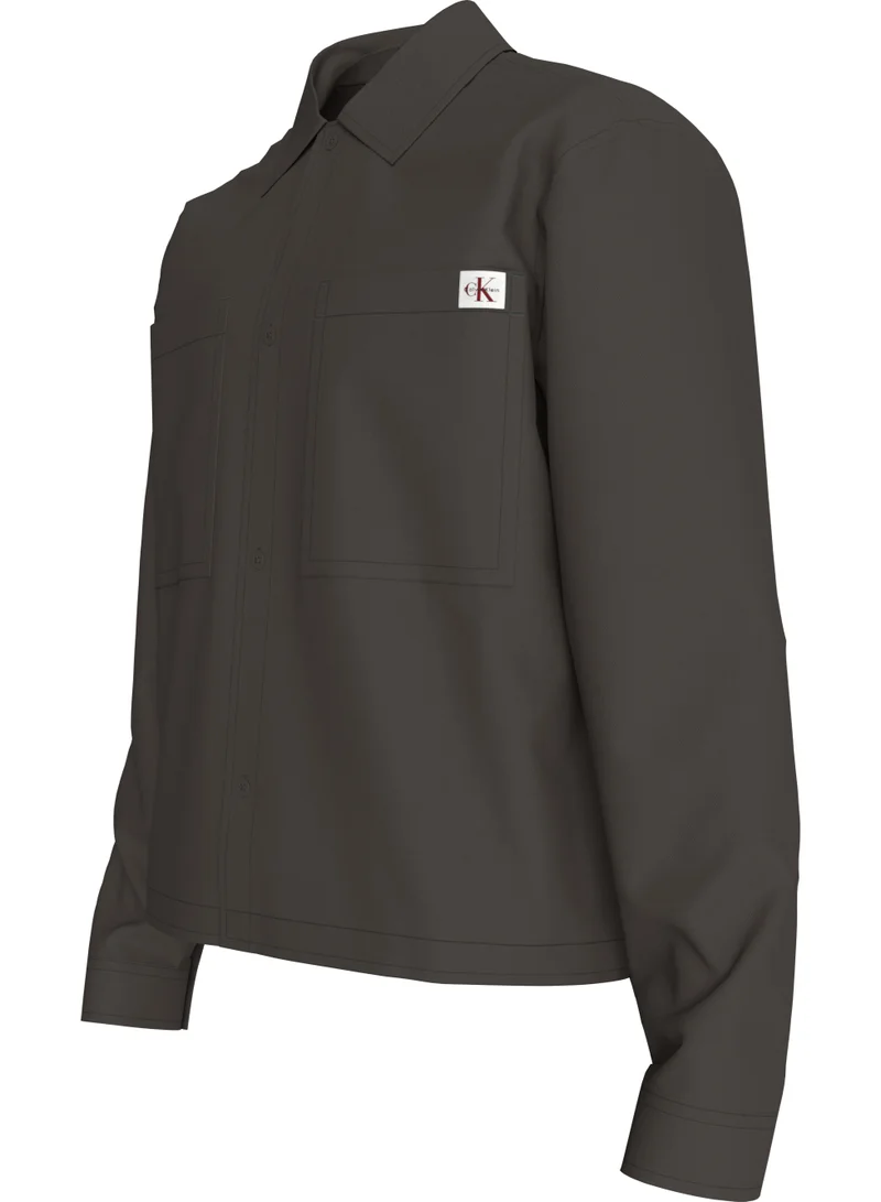 Calvin Klein Jeans Relaxed Cotton Twill Overshirt